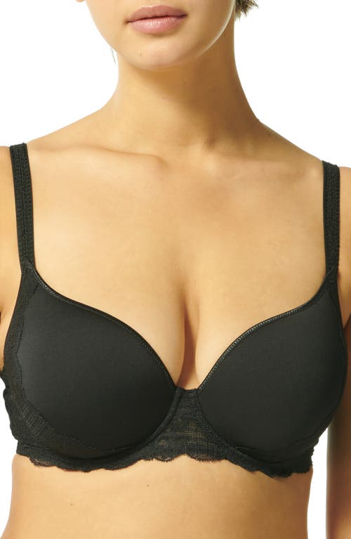 Simone Perele Reve Underwire 3D Plunge Bra in Black at Nordstrom, Size 32F