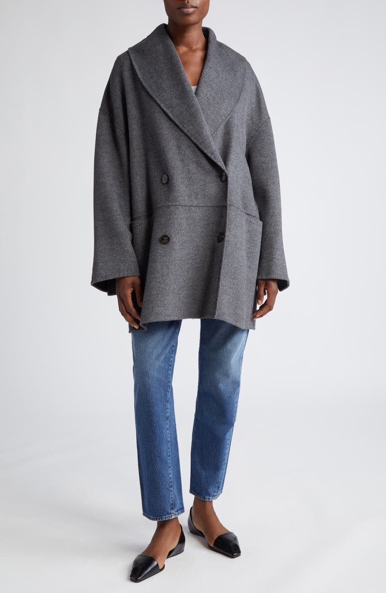 TOTEME Twisted Seam High Waist Straight Leg Crop Jeans, Alternate, color, Washed Blue