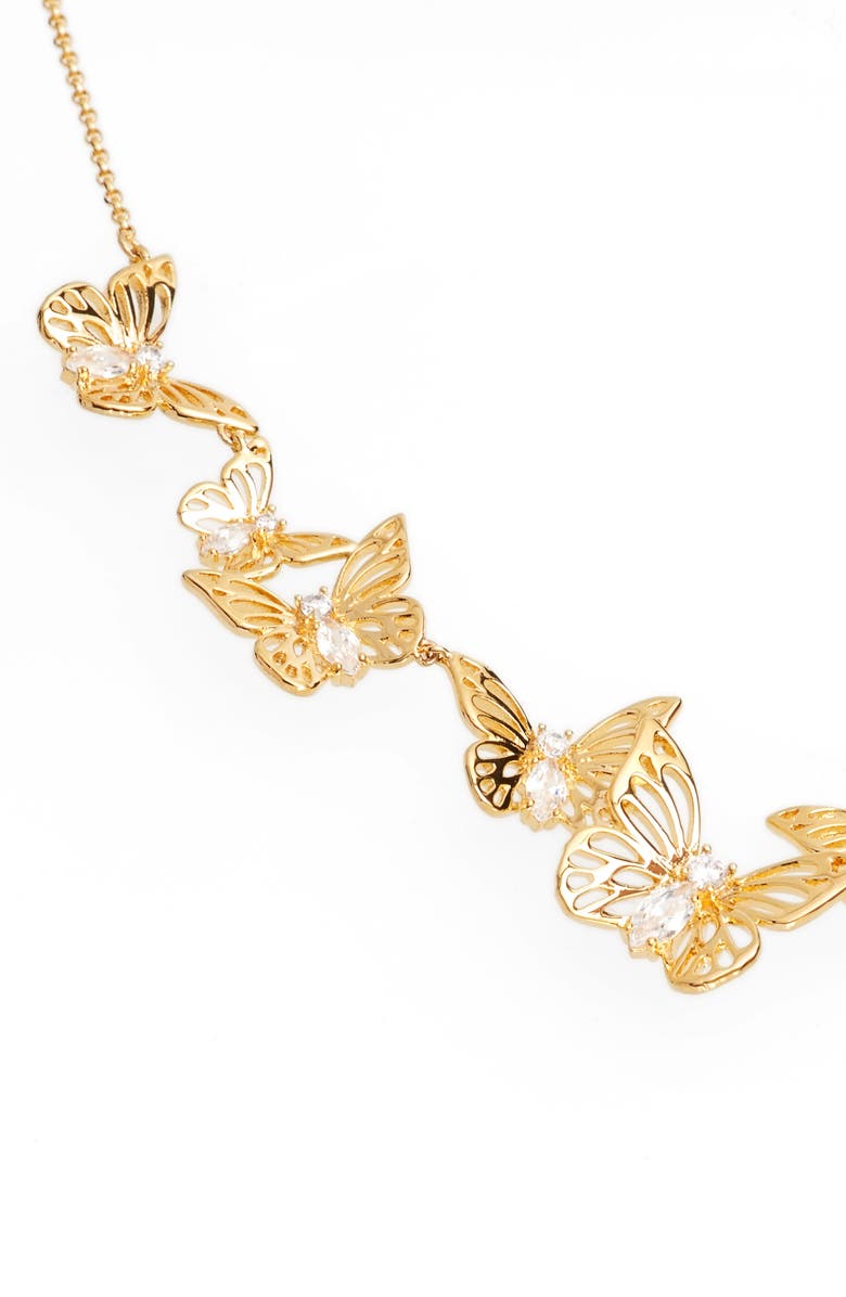 Kate Spade New York social butterfly necklace, Main, color,