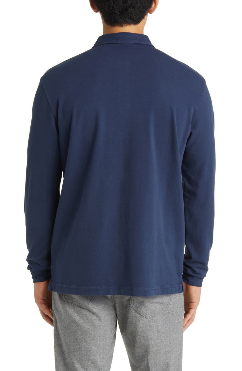 Peter Millar Lava Wash Long Sleeve Polo, Alternate, color, 
