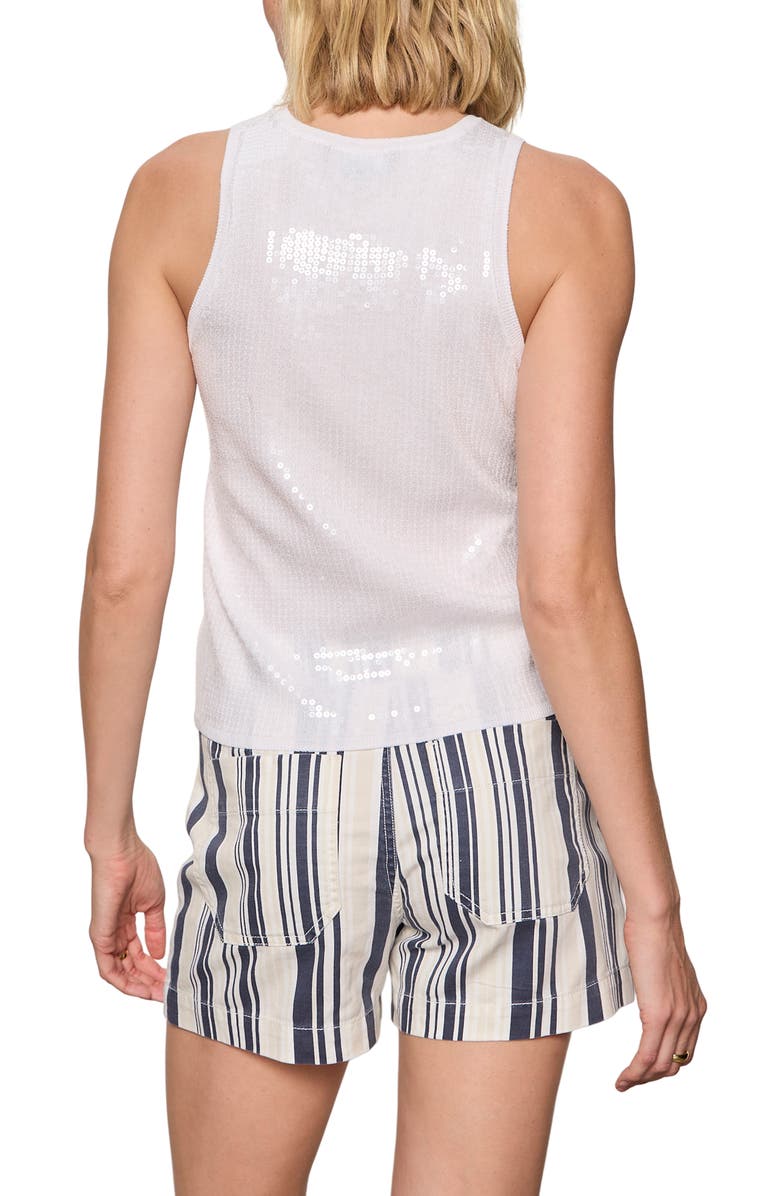 Sanctuary Summer Shine Sequin Tank, Alternate, color, White
