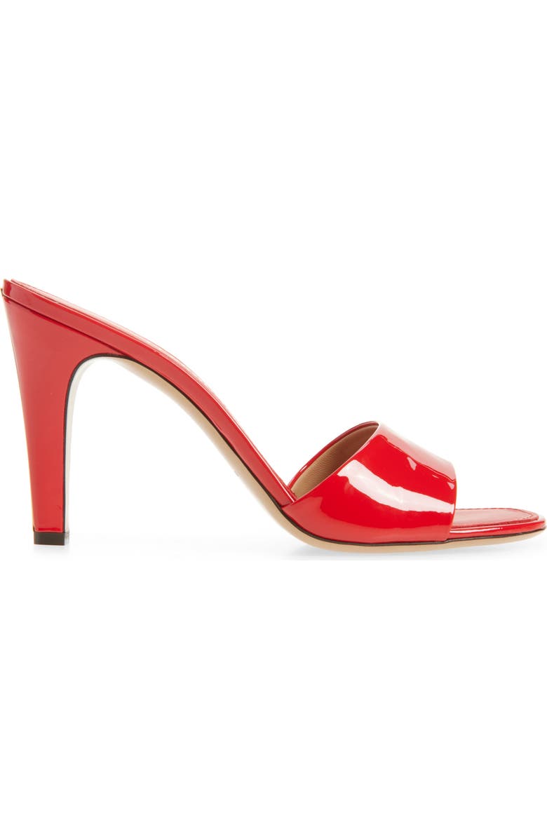 FERRAGAMO Tatiana Slide Sandal, Alternate, color, Flame Red Biscotto Flame Red