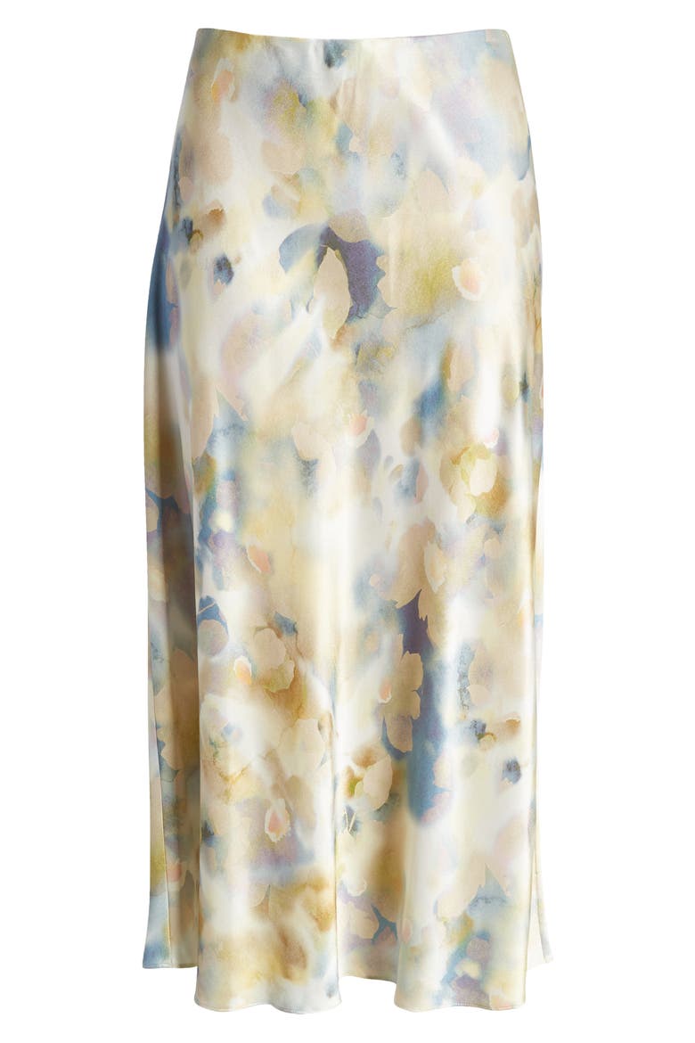 Anya Satin Midi Skirt, Alternate, color, DIFFUSED BLOSSOM