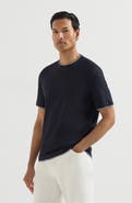 Brunello Cucinelli Cotton jersey crew neck T-shirt with faux-layering