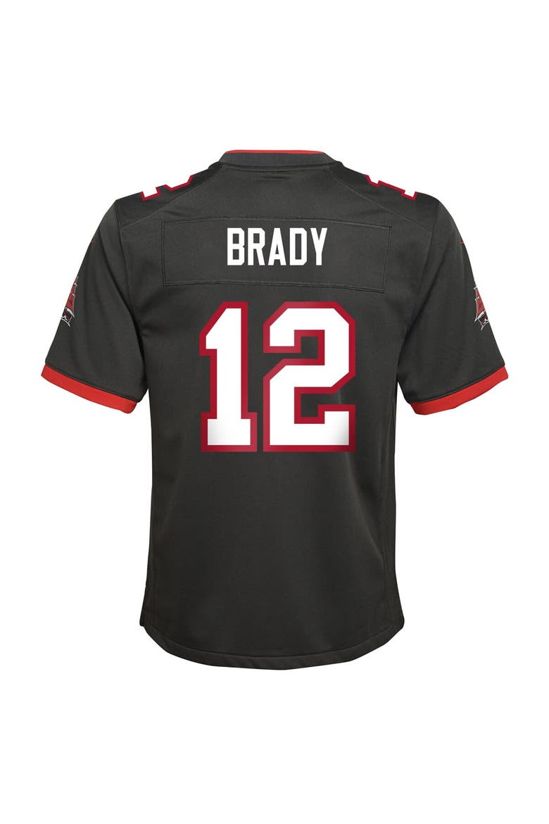 Youth Nike Tom Brady Pewter Tampa Bay Buccaneers Alternate Game Jersey, Alternate, color, Pewter