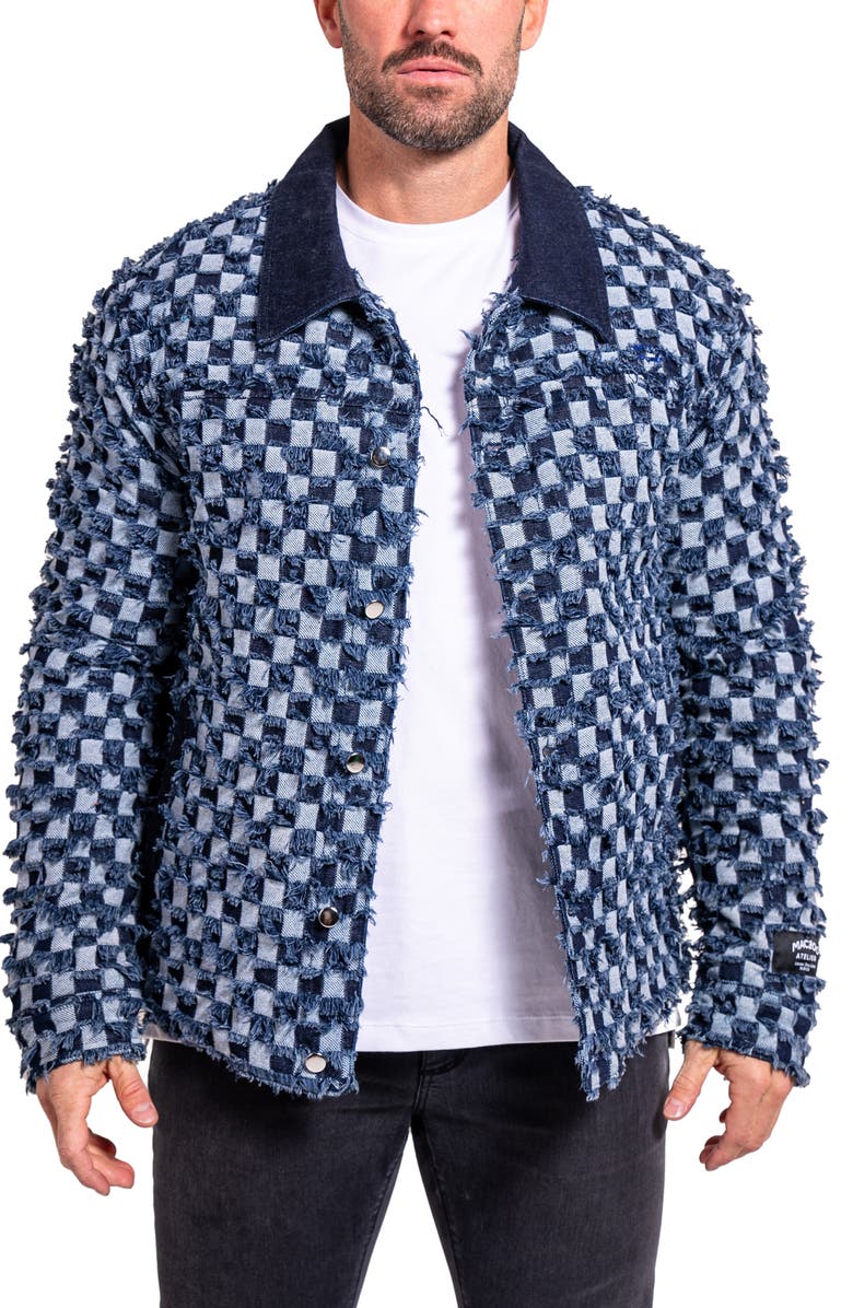 Maceoo Ascension 0012 Lined Denim Jacket, Main, color, Blue