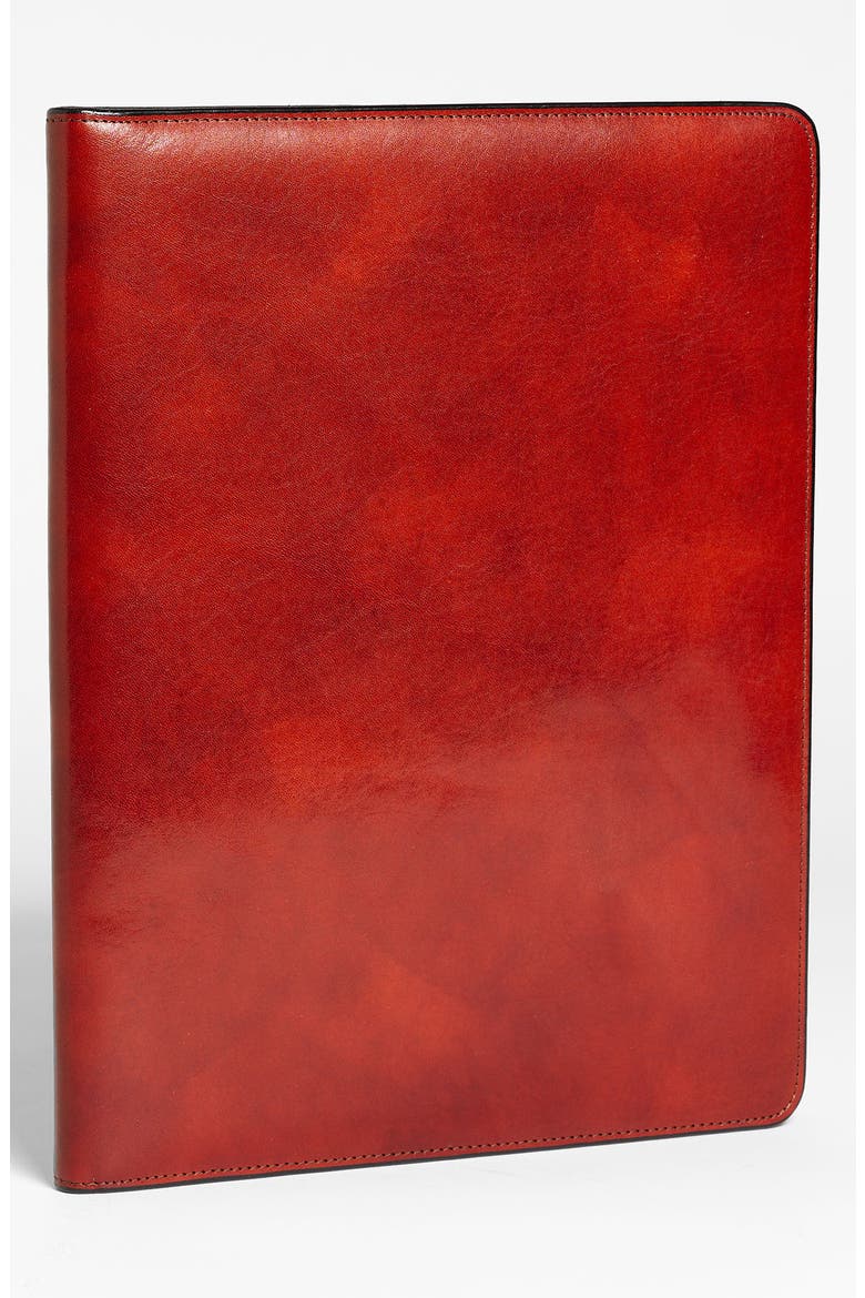 Leather Letter Pad Cover, Main, color, COGNAC