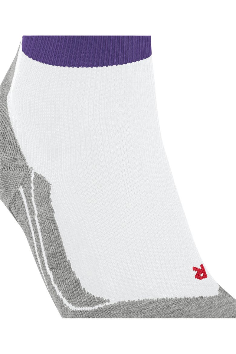 RU Compression Stabilizing Running Socks, Alternate, color, White