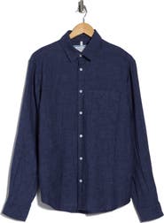 DENIM AND FLOWER Linen Button-Up Shirt