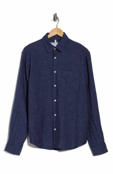 DENIM AND FLOWER Linen Button-Up Shirt