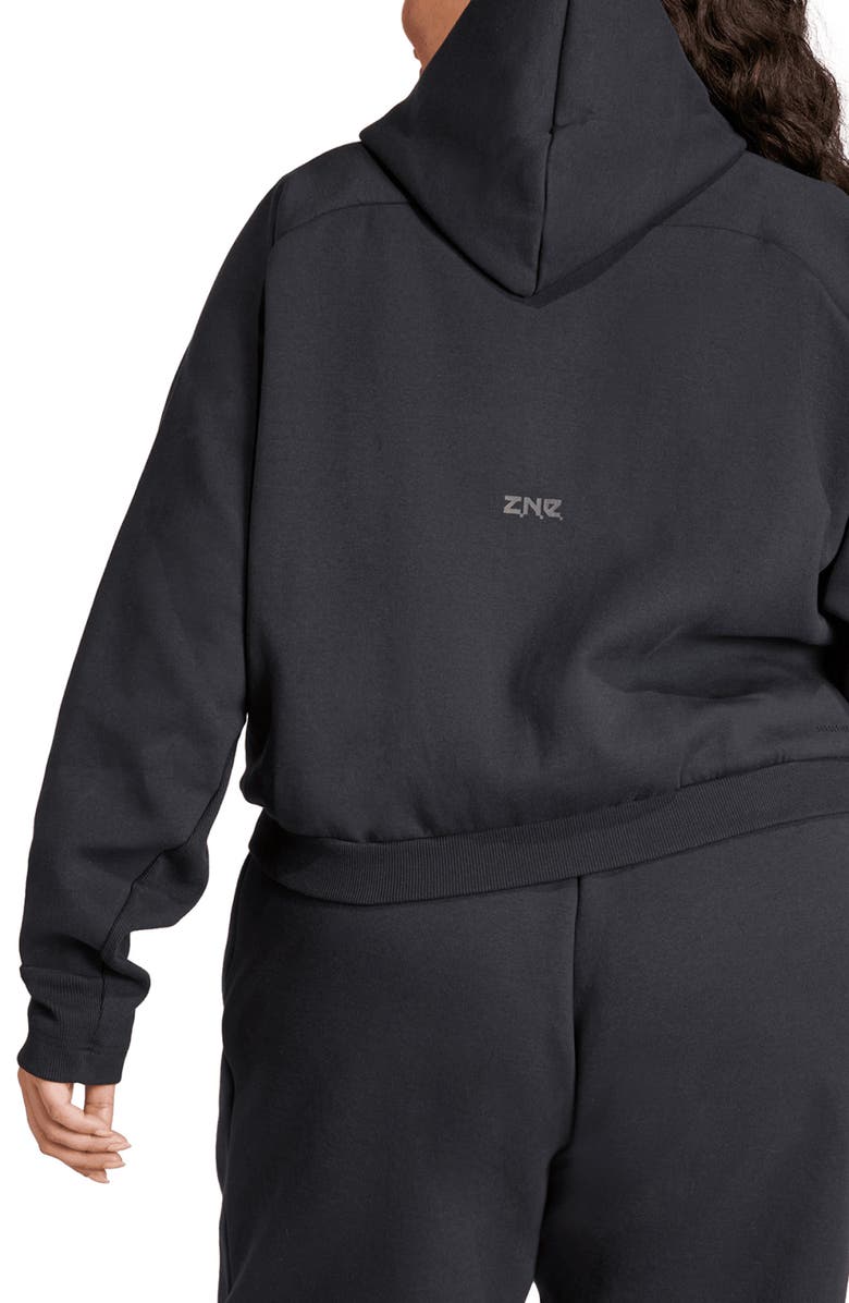 adidas Z.N.E. Loose Fit Performance Zip Hoodie, Alternate, color, 