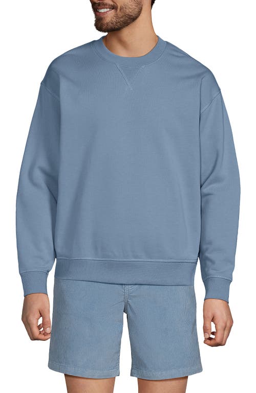 LANDS' END LANDS' END LONG SLEEVE FRENCH TERRY VINTAGE WASH CREWNECK SWEATSHIRT