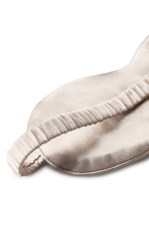 Mango Stretch Silk Eye Mask In Gray