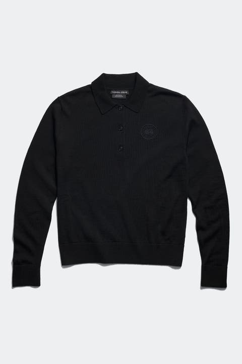 Melrose Knit Long Sleeve Polo