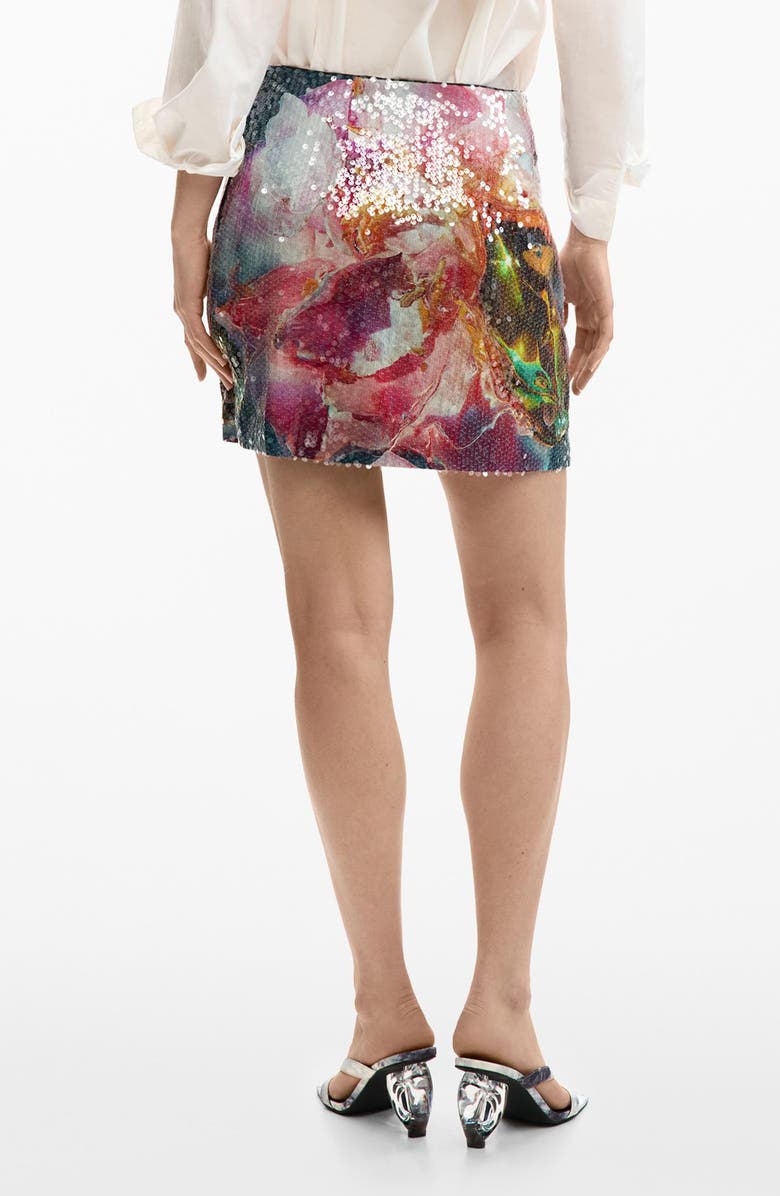 Desigual Sequin Miniskirt, Alternate, color, 