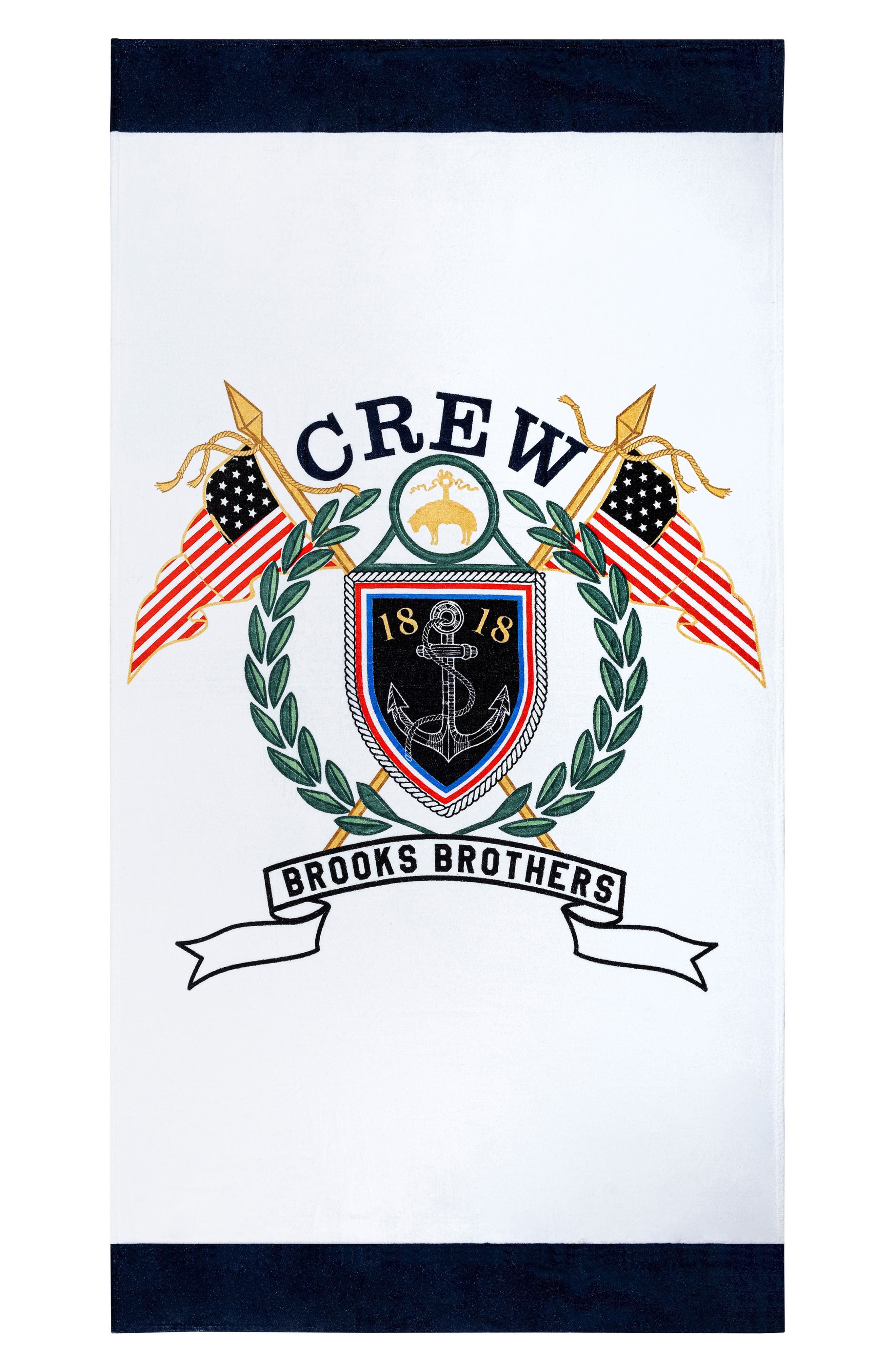 Logo Crest Cotton Beach Towel