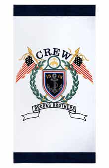 Logo Crest Cotton Beach Towel