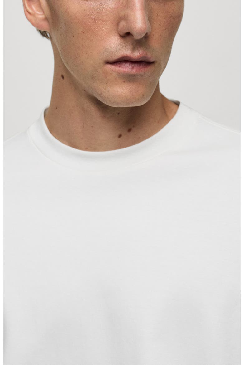 Regular Fit Long Sleeve Cotton T-Shirt, Alternate, color, WHITE