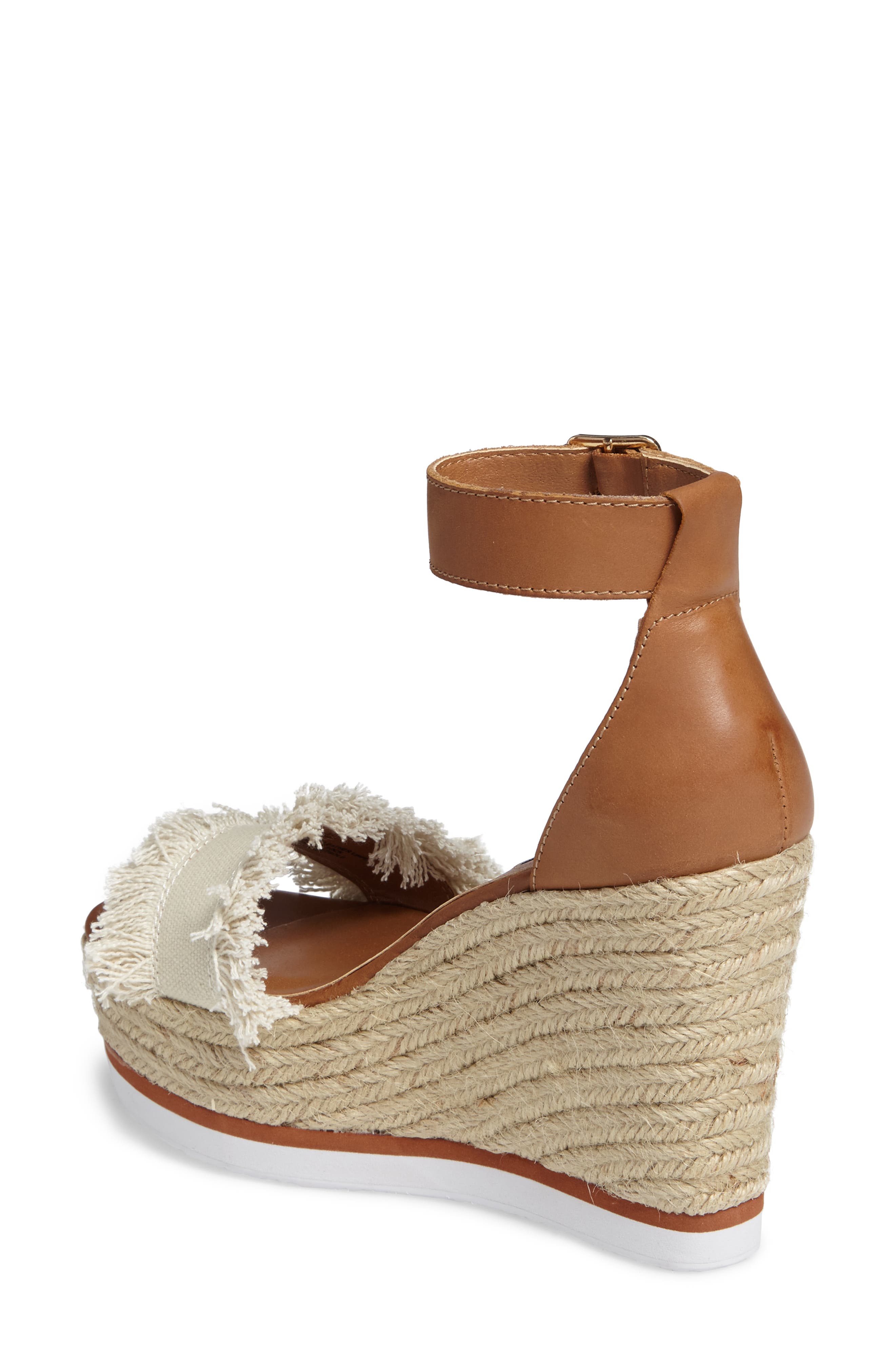 Steve Madden Valley Fringed Platform Wedge Sandal, Alternate, color, 