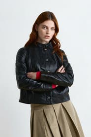 FURNIQ UK Amelia Leather Jacket