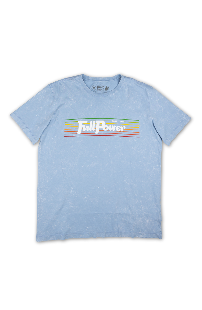 Baja Llama Full Power - Primo Graphic Tee, Main, color, Blue