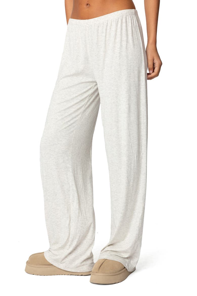 Justina Lounge Pants, Alternate, color, GRAY-MELANGE
