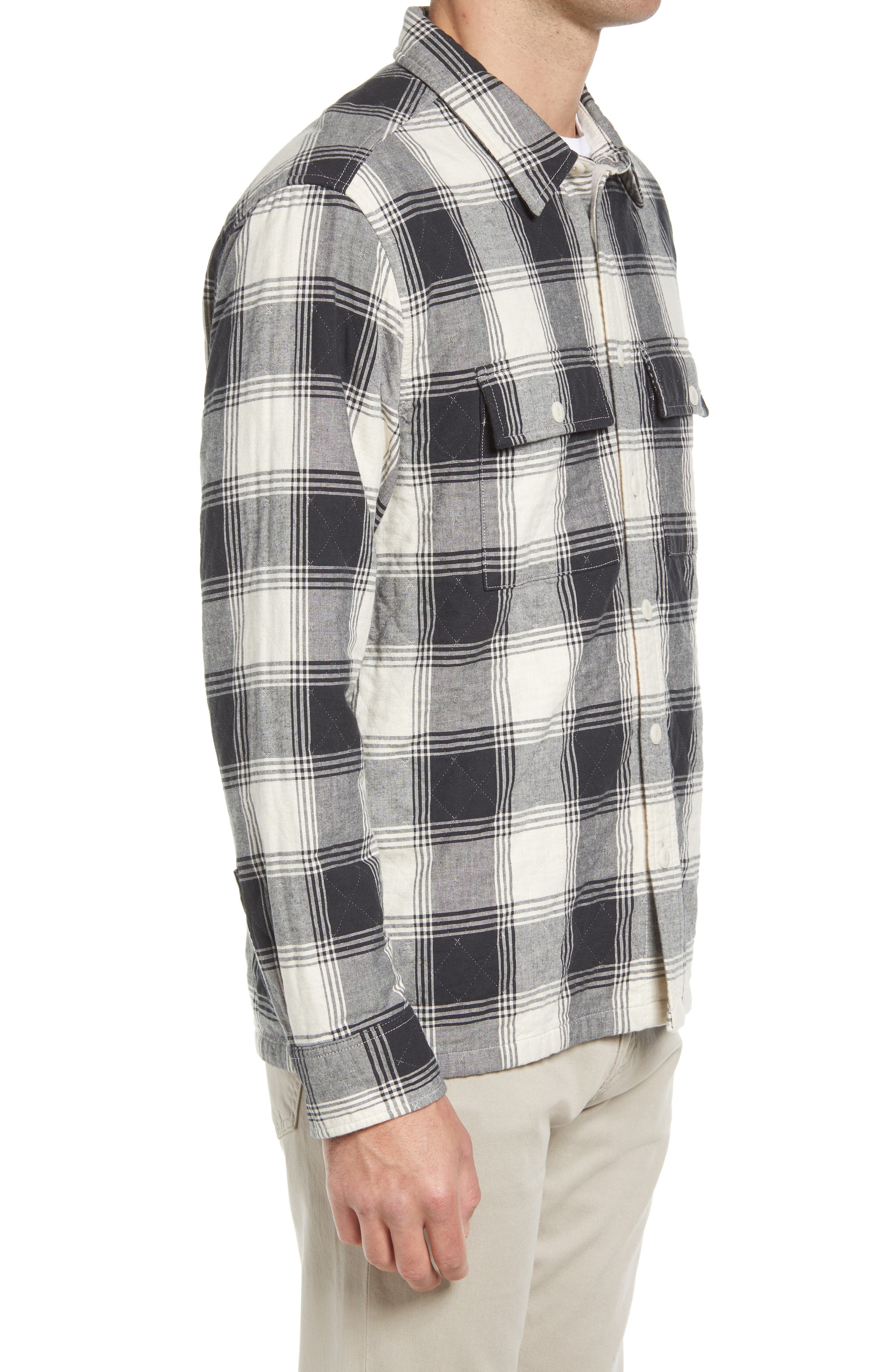 Madewell Easy Plaid Quilted Shirt Jacket (Men) | Nordstromrack