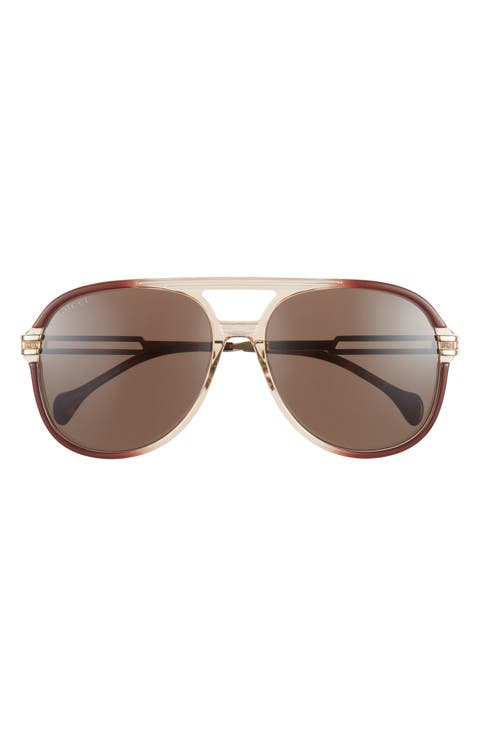 61mm Aviator Sunglasses
