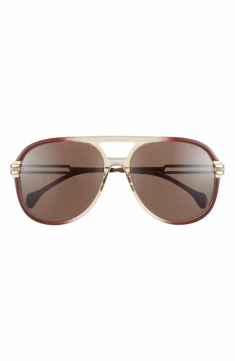 Gucci 61mm Aviator Sunglasses
