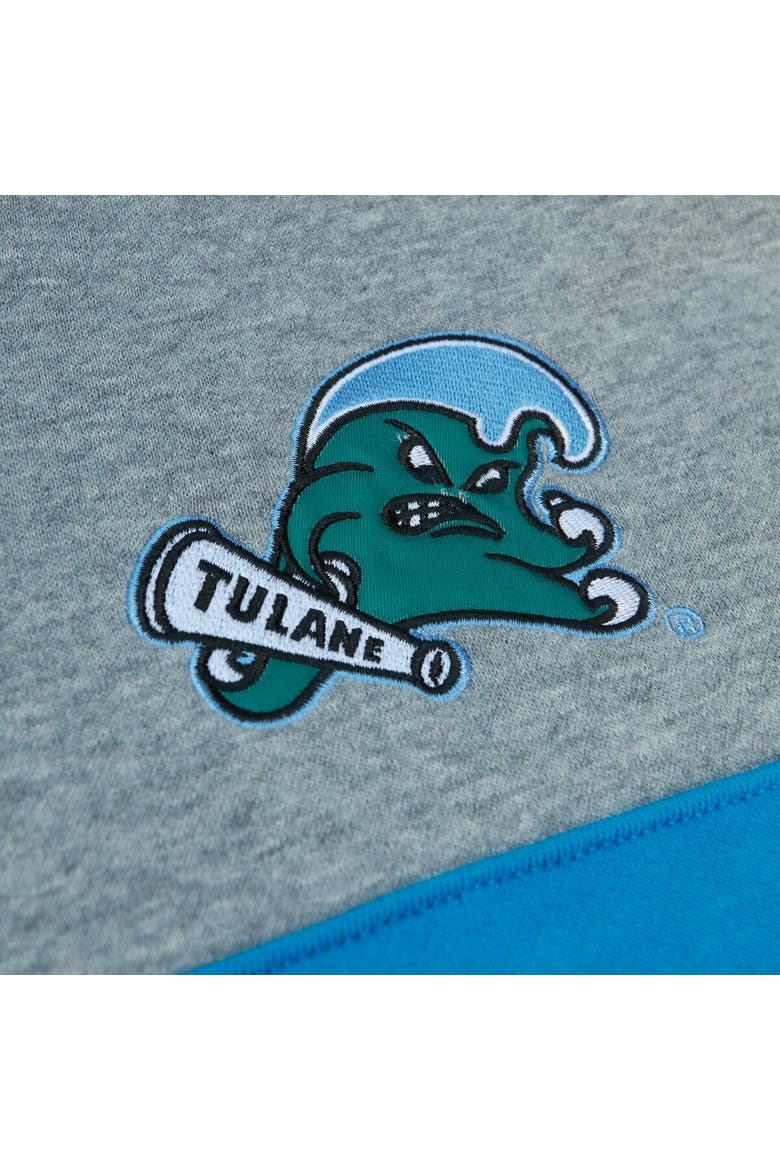 Men's Mitchell & Ness Green Tulane Green Wave Head Coach Pullover Hoodie, Alternate, color, Green