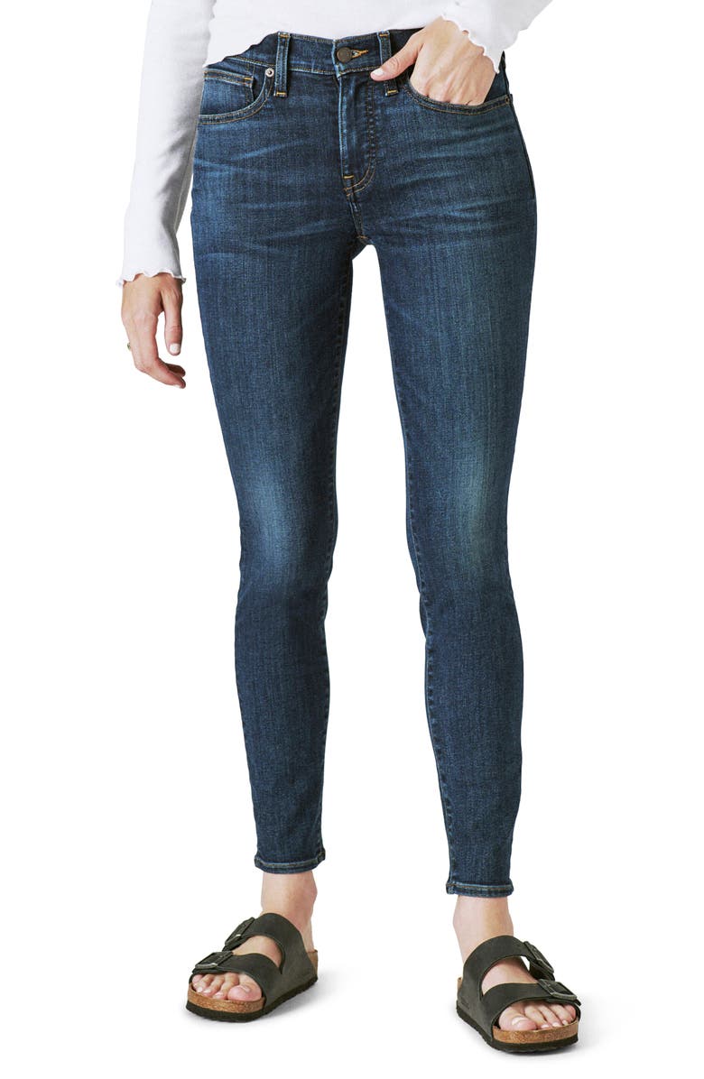 Lucky Brand Ava Skinny Jeans, Main, color, 