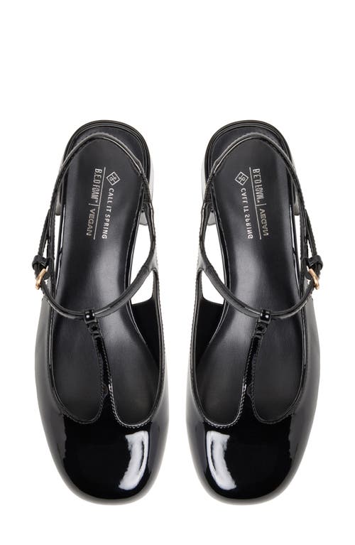 Call It Spring By Aldo Tiiana Slingback T-strap Pump In Black