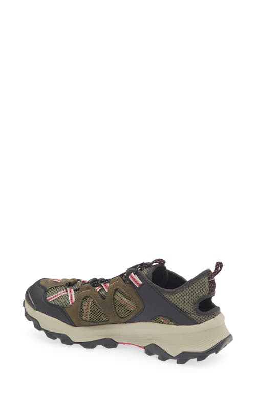 Merrell Speed Strike Leather-trim Sneaker In Lichen