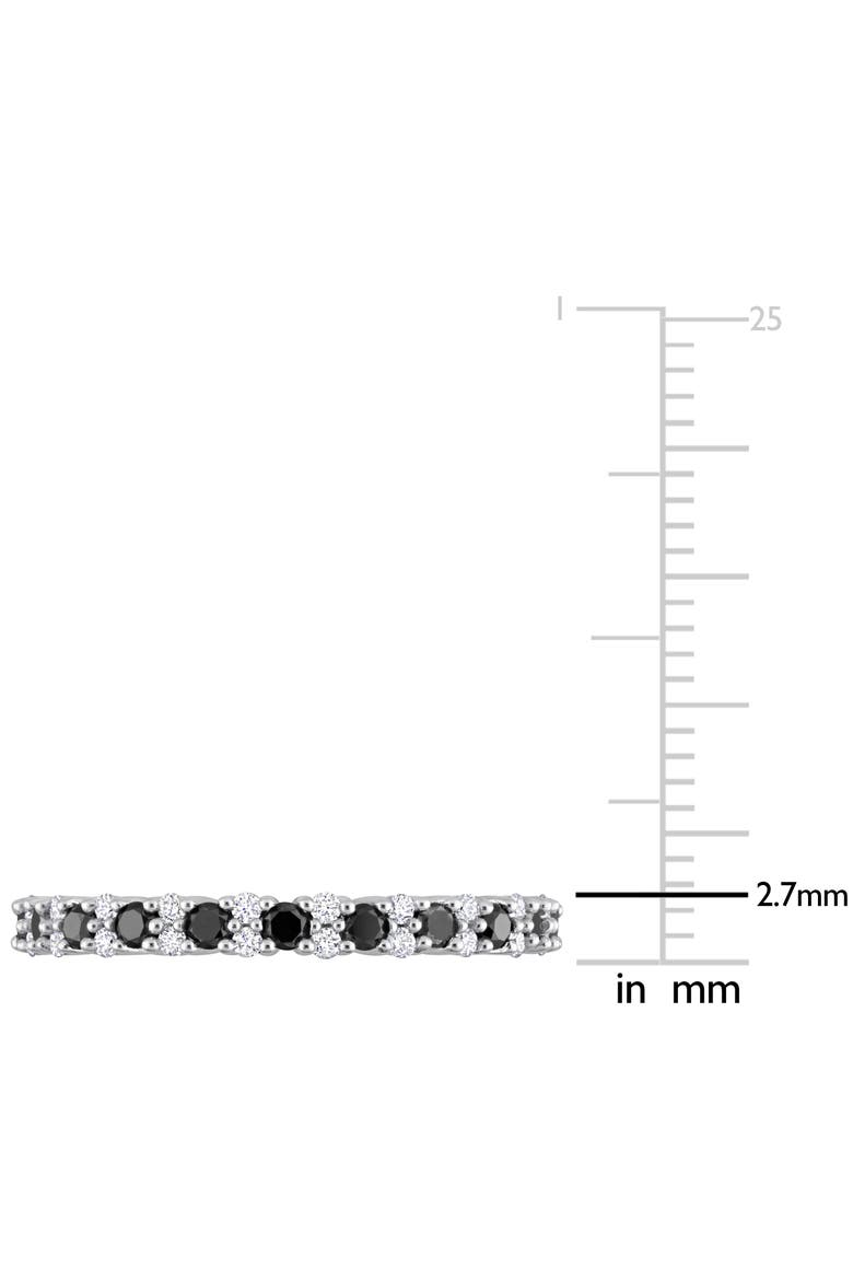 1/2 CTW Black & White Diamond Band 14k, Alternate, color, Diamond