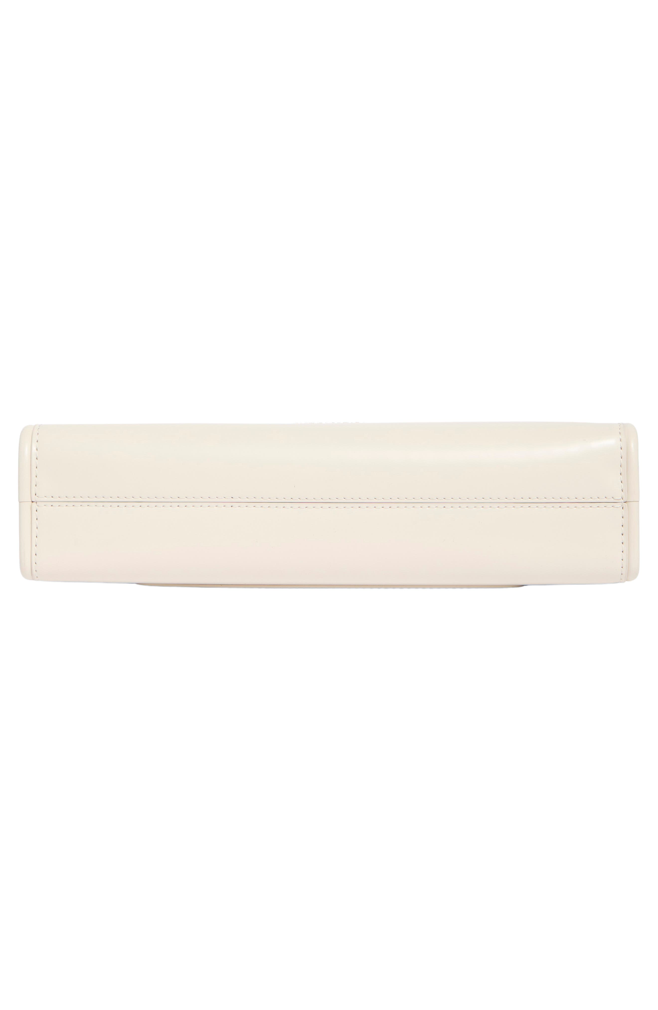 The Claw Clip Shoulder Bag, Alternate, color, COTTON WHITE