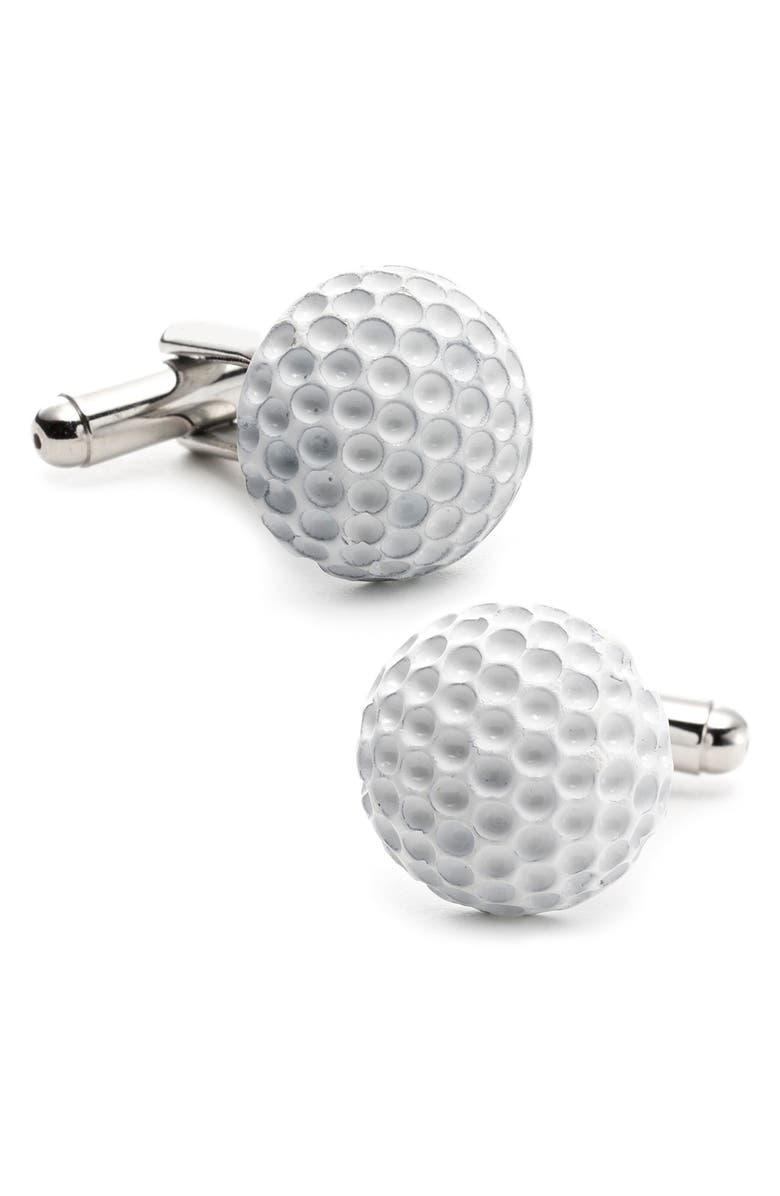 Cufflinks, Inc. Golf Ball Cuff Links, Main, color, White