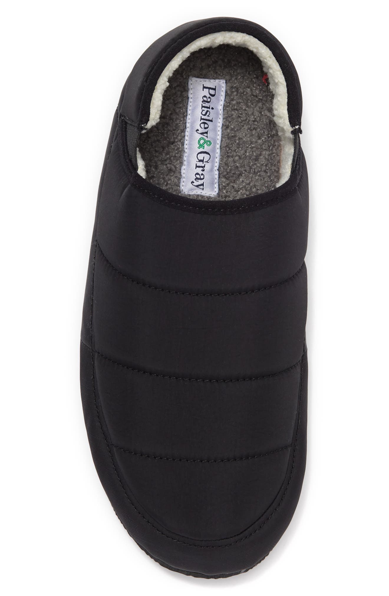 PAISLEY & GRAY Houser Quilted Faux Shearling Lined Slipper, Alternate, color, 