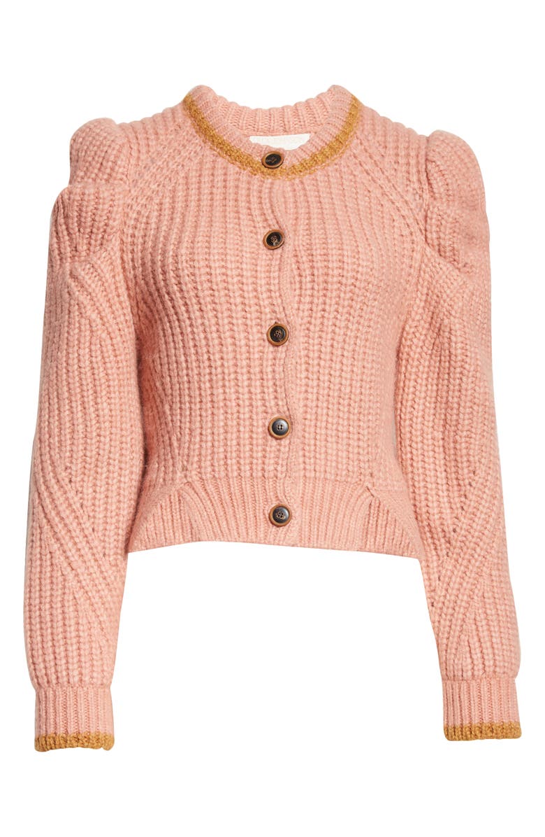 Ulla Johnson Elle Puff Sleeve Cardigan, Alternate, color, 