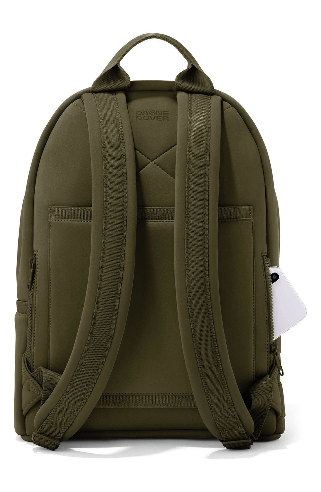 Dagne Dover Dakota Medium Neoprene Backpack, Alternate, color, Dark Moss