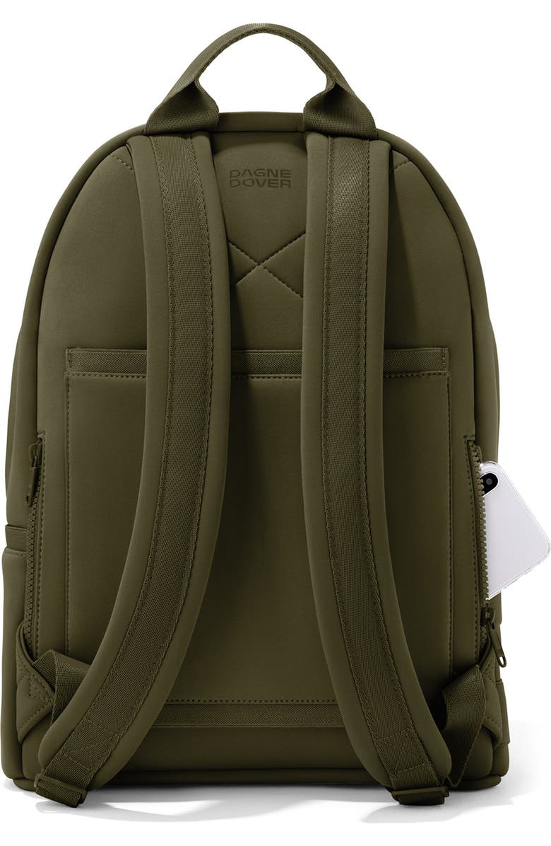 Dagne Dover Dakota Medium Neoprene Backpack, Alternate, color, Dark Moss