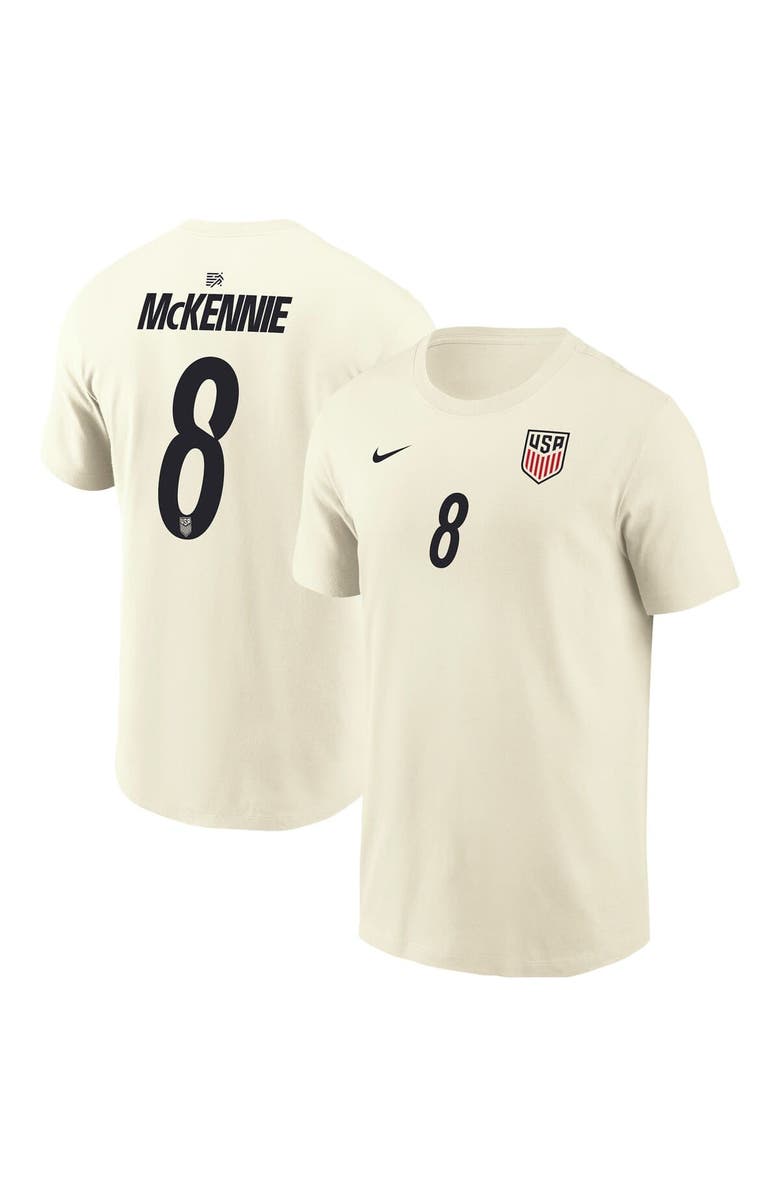 Nike Men's Nike Weston McKennie Cream USMNT Home Name & Number T-Shirt, Main, color, Cream
