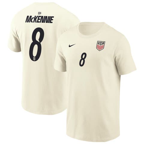 Men's Nike Weston McKennie Cream USMNT Home Name & Number T-Shirt