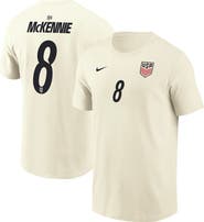 Nike Men's Nike Weston McKennie Cream USMNT Home Name & Number T-Shirt
