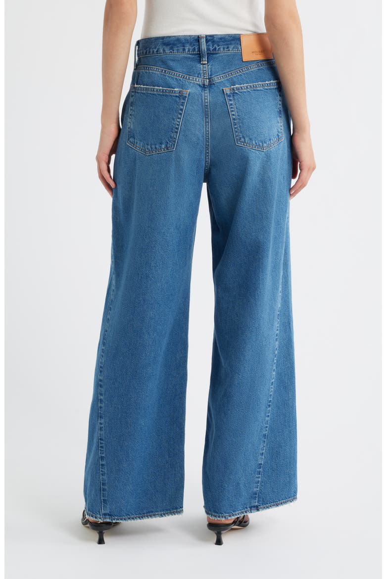 Atlanta Twisted Seam Wide Leg Jeans, Alternate, color, BLUE