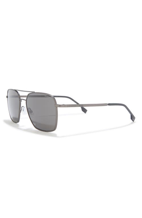 Hugo Boss Boss 57mm Aviator Sunglasses In Gray
