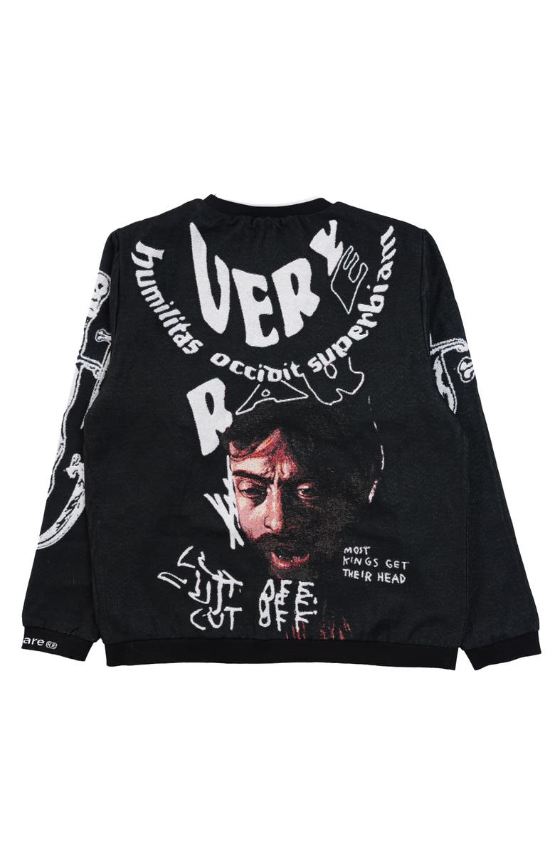 VERYRARE David Vs Goliath Crewneck, Alternate, color, Black