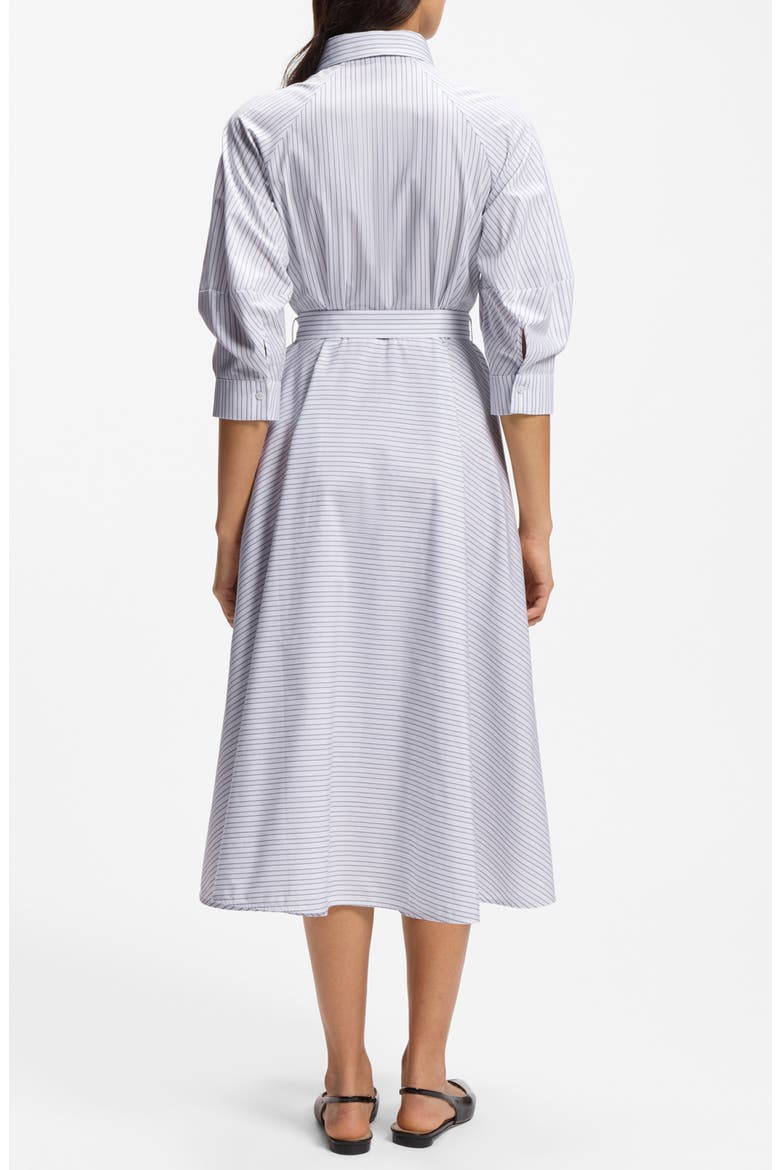 Debeca Cotton Poplin Midi Shirtdress, Alternate, color, ARTIC ICE