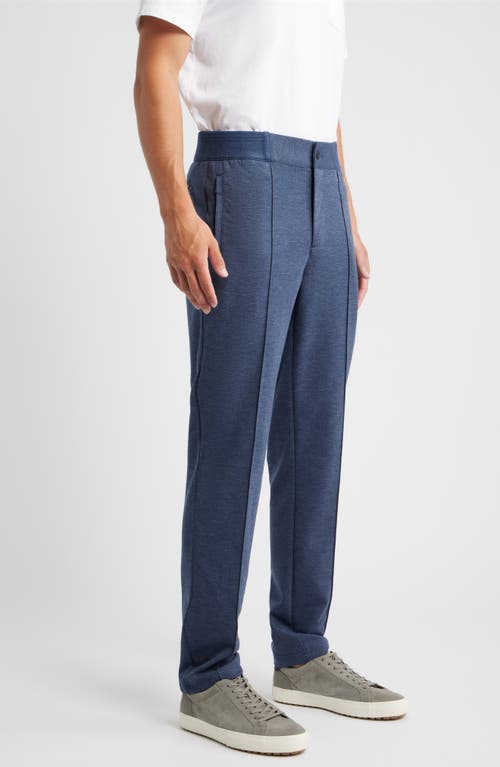 Bugatchi Soft Touch Pintuck Knit Pants In Blue