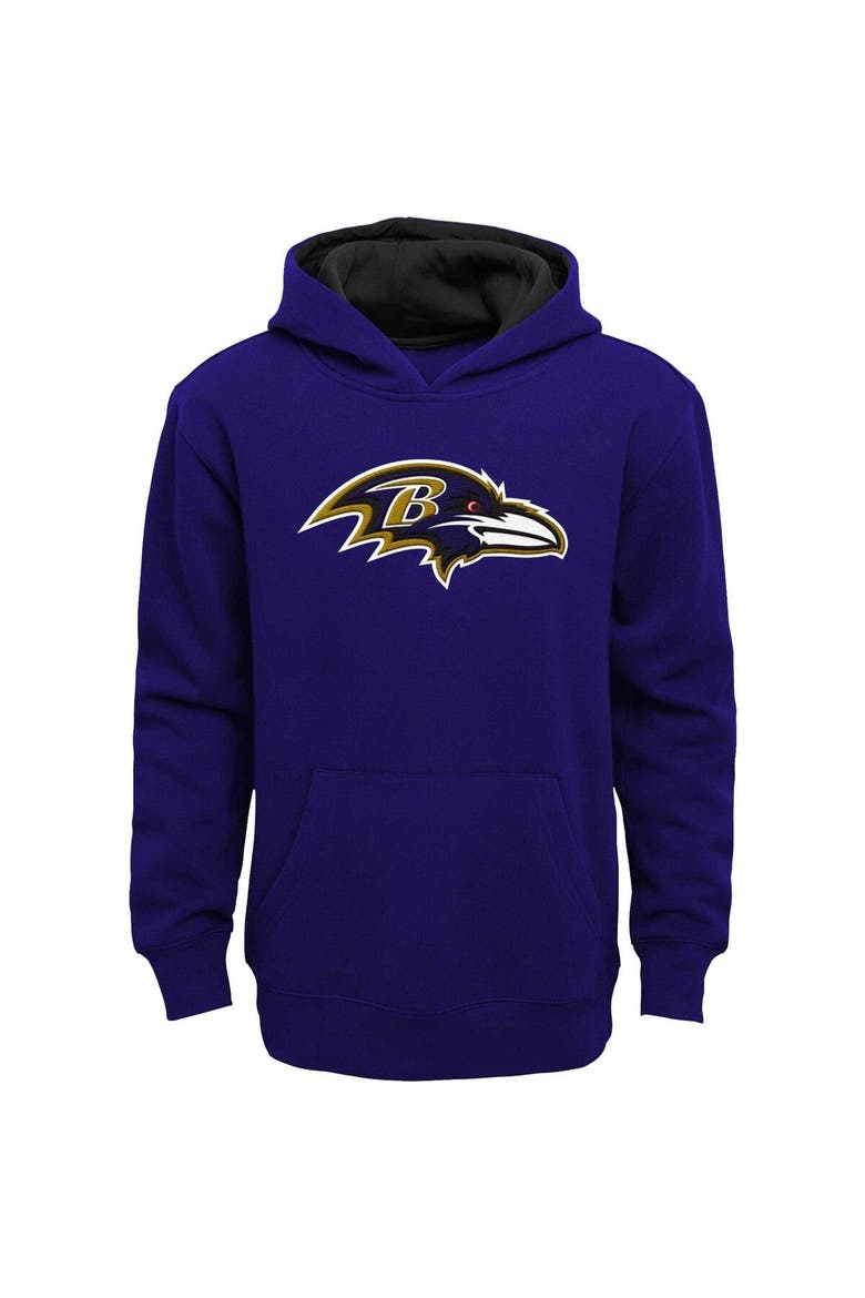 Youth Purple Baltimore Ravens Prime Pullover Hoodie, Main, color, Purple