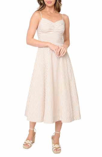 Amanda Stripe Cotton Blend Poplin Sundress